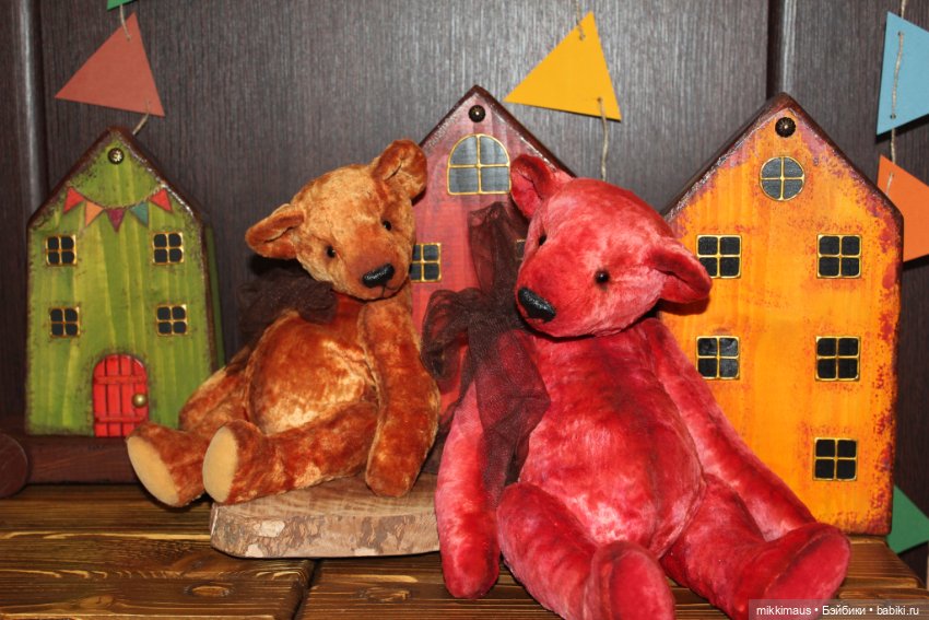 Цвет настроения красный. Мишки Анны Глазуновой (фото 8)