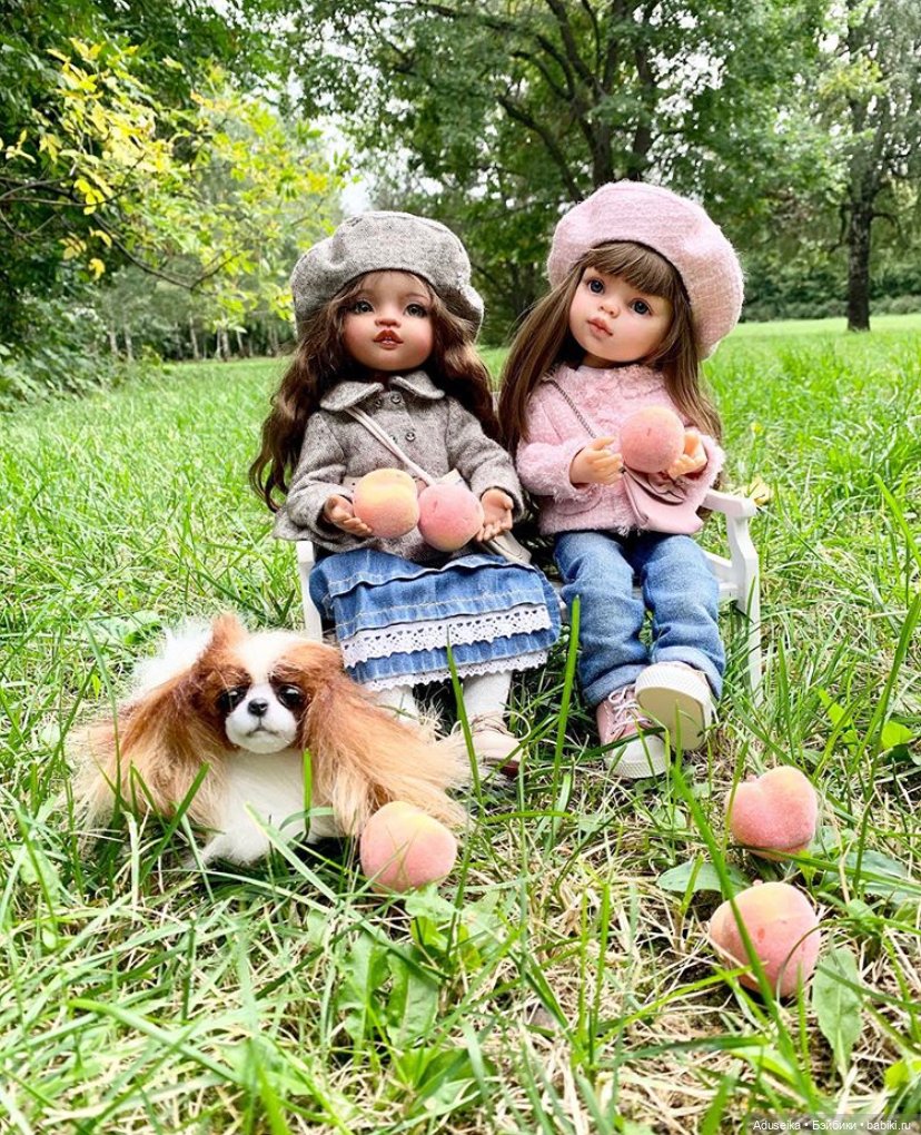 Девочки с персиками — ООАК Paola Reina (Паола Рейна) и испанских кукол: перерисовка (фото 2)