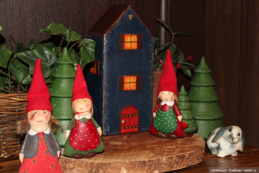 Где живут гномы — Текстильные игрушки и примитивы: кофейные (фото 4)