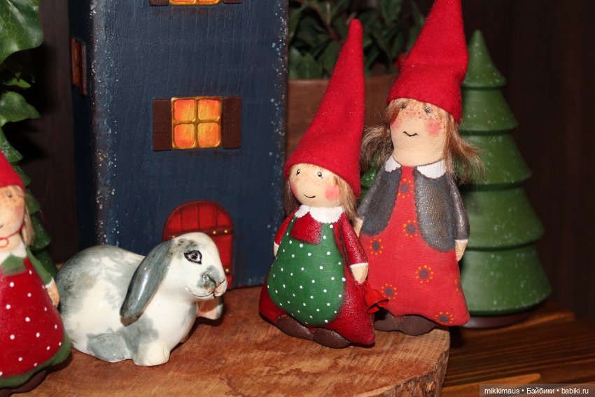 Где живут гномы — Текстильные игрушки и примитивы: кофейные (фото 5)