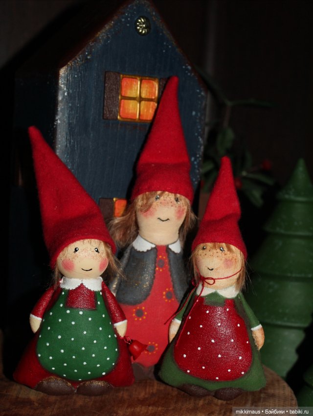 Где живут гномы — Текстильные игрушки и примитивы: кофейные (фото 10)