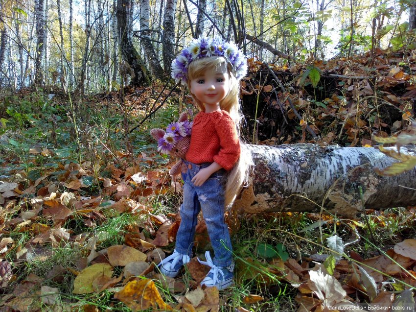 Как моя малышка зайку в лесу повстречала