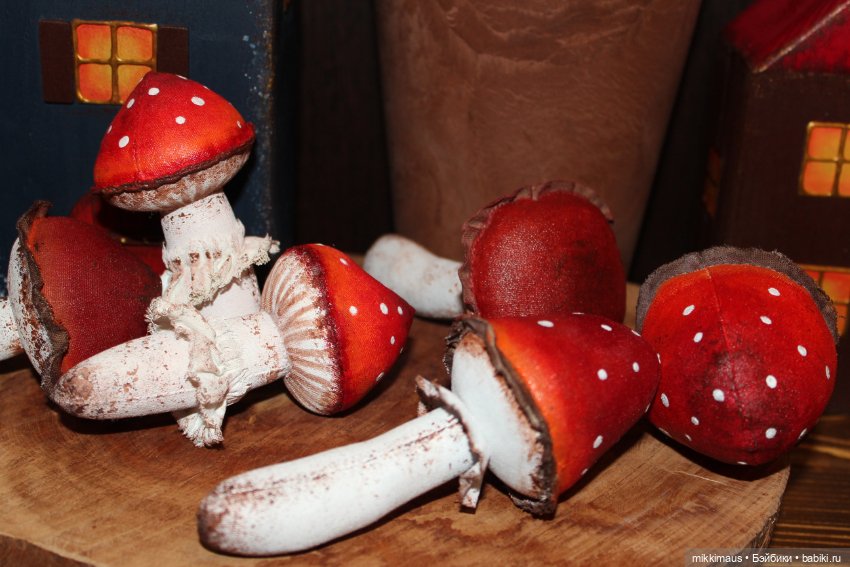 Мухоморчики мои. Игрушки Анны Глазуновой (фото 4)