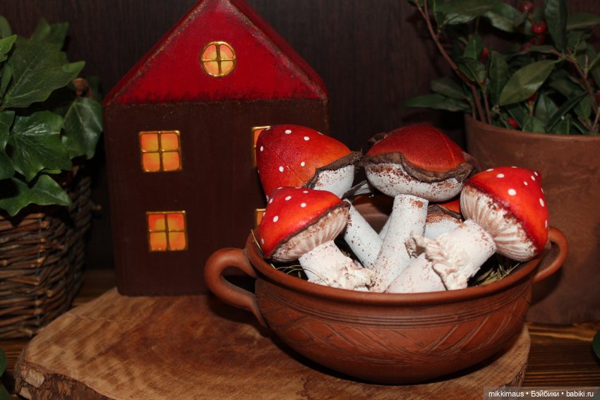 Мухоморчики мои. Игрушки Анны Глазуновой (фото 2)