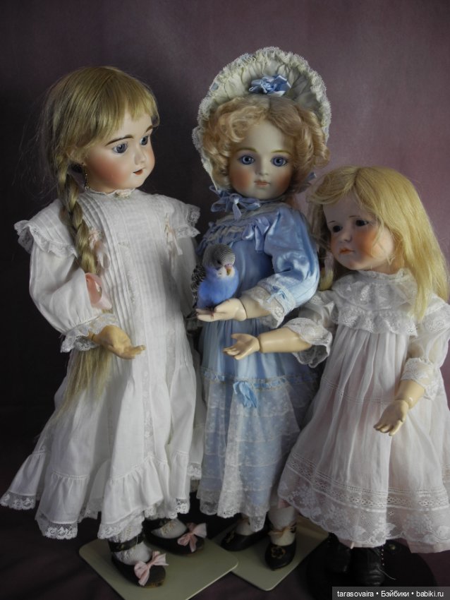 Фотосессия с птичкой — Редкие антикварные куклы и реплики: воск (фото 9)