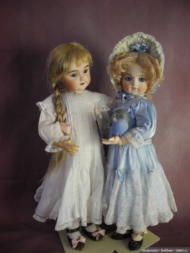 Фотосессия с птичкой — Редкие антикварные куклы и реплики: воск (фото 3)