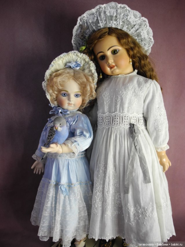 Фотосессия с птичкой — Редкие антикварные куклы и реплики: воск (фото 10)