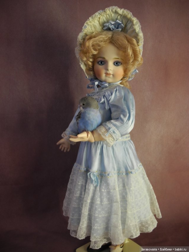 Фотосессия с птичкой — Редкие антикварные куклы и реплики: воск (фото 4)