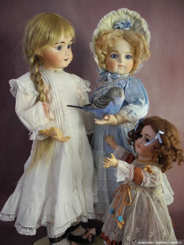 Фотосессия с птичкой — Редкие антикварные куклы и реплики: воск (фото 8)