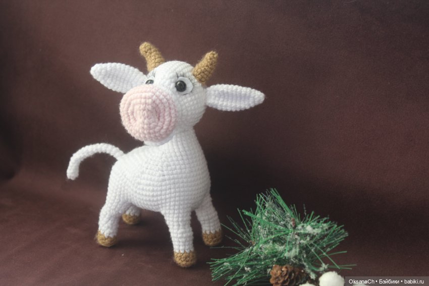 Теленочек Малыш — Вязаные игрушки и амигуруми: крючком (фото 6)