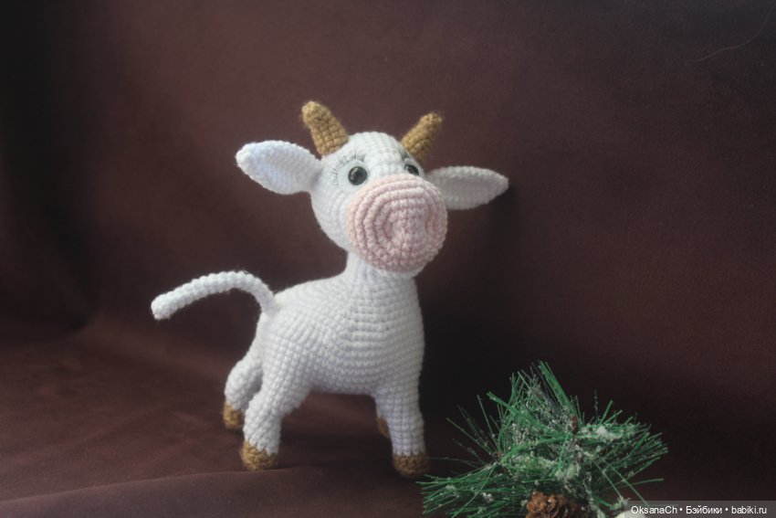 Теленочек Малыш — Вязаные игрушки и амигуруми: крючком (фото 3)