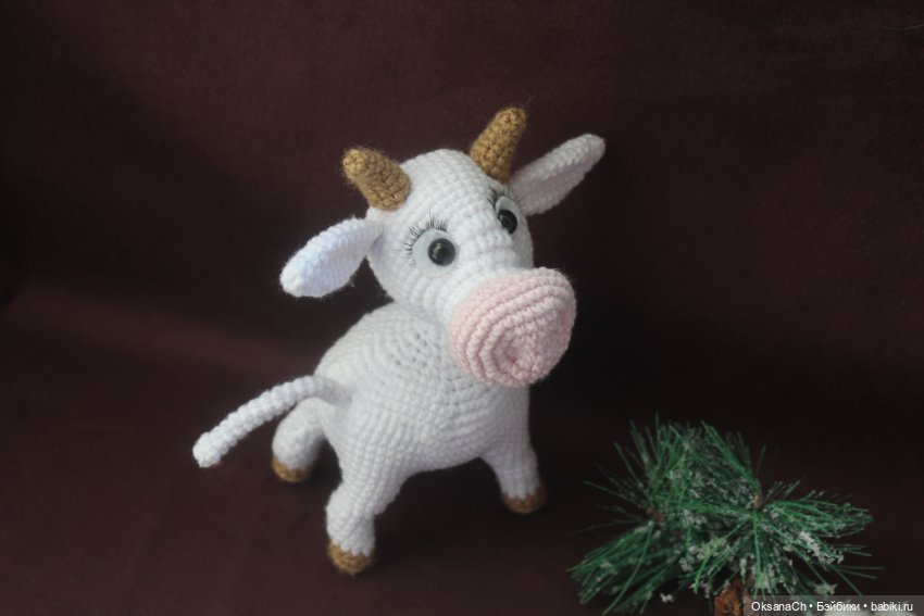 Теленочек Малыш — Вязаные игрушки и амигуруми: крючком (фото 4)