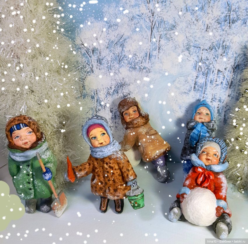 Ватные игрушки "Лепим Снеговика"