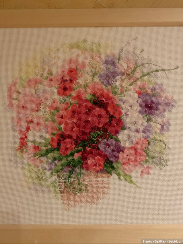 Акварельные вышивки. Цветы (фото 6)