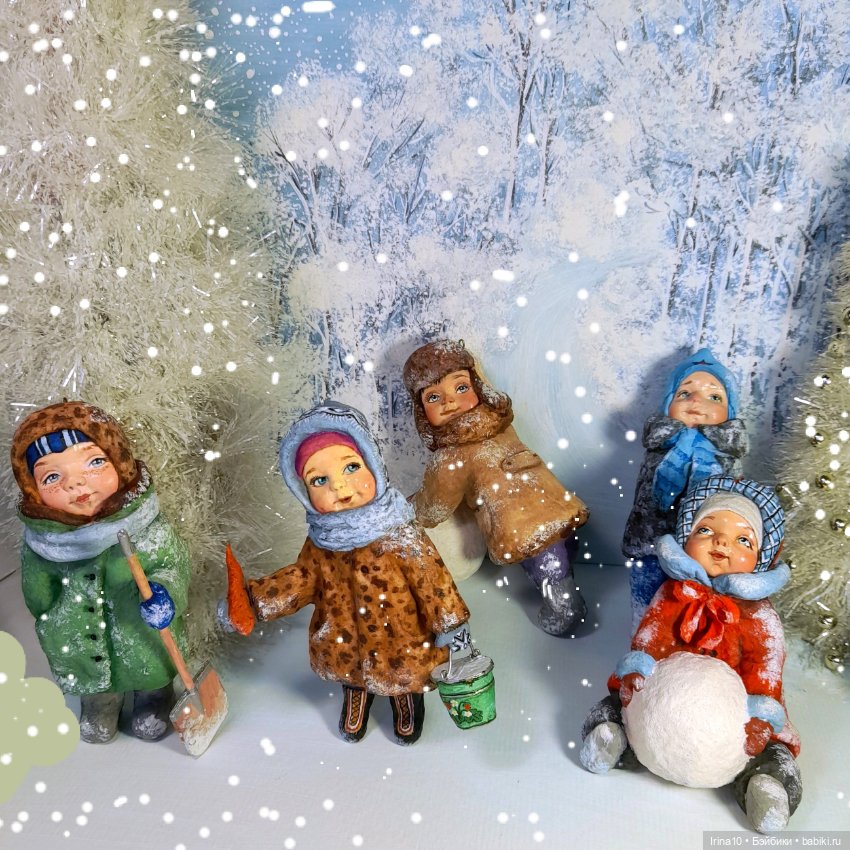 Ватные игрушки "Лепим Снеговика"