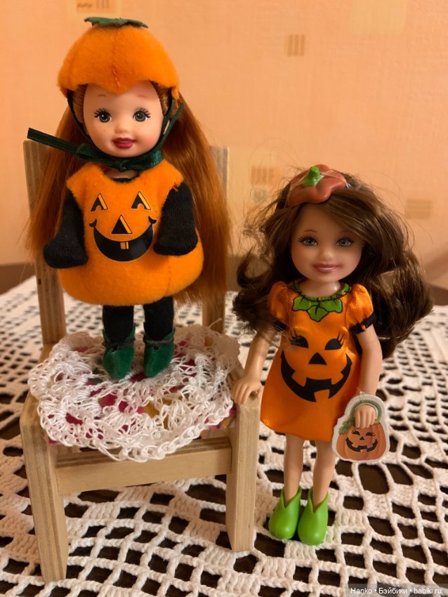 Куколки Челси и Келли. Mattel. Тыковки
