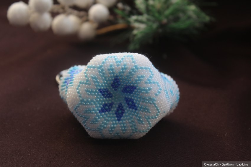 Мини пухлик снежинка — Наши хобби и творчество: вышивка (фото 6)