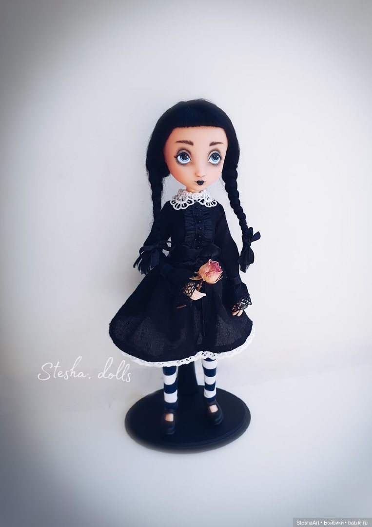 Маленькая ведьмочка или Венди из семейки Адамс? ООАК (фото 5)