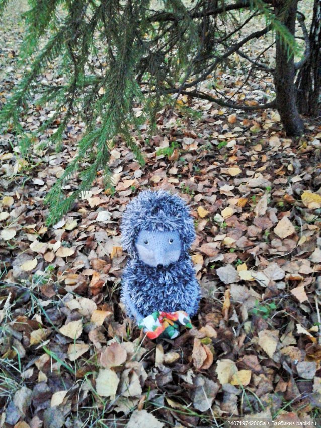 Ежик в осеннем лесу — Вязаные игрушки и амигуруми: крючком (фото 3)
