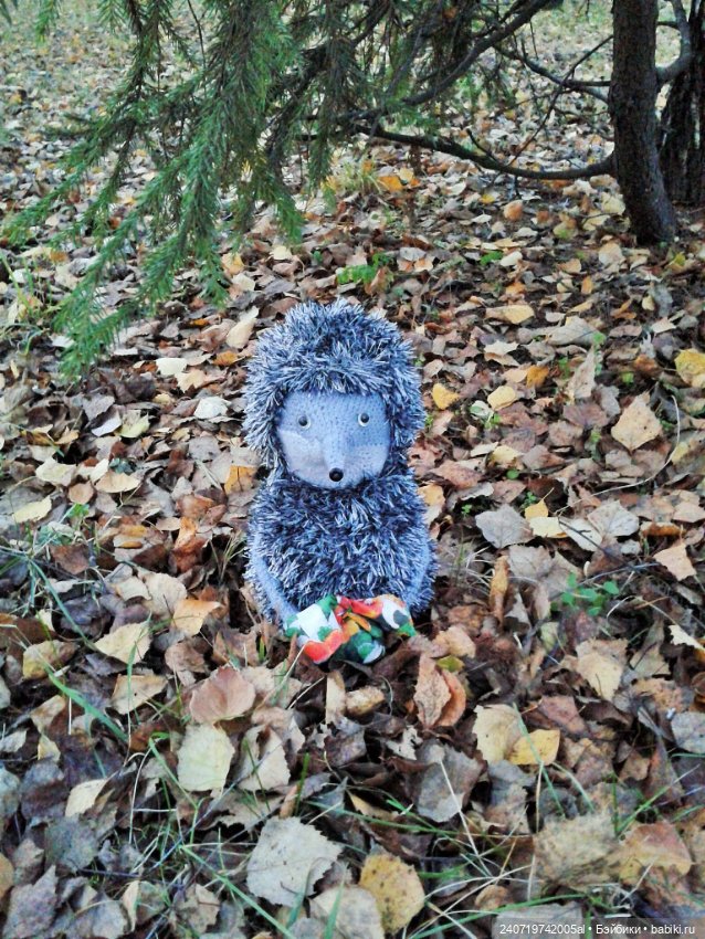 Ежик в осеннем лесу — Вязаные игрушки и амигуруми: крючком (фото 4)
