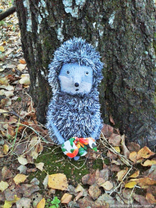 Ежик в осеннем лесу — Вязаные игрушки и амигуруми: крючком (фото 6)