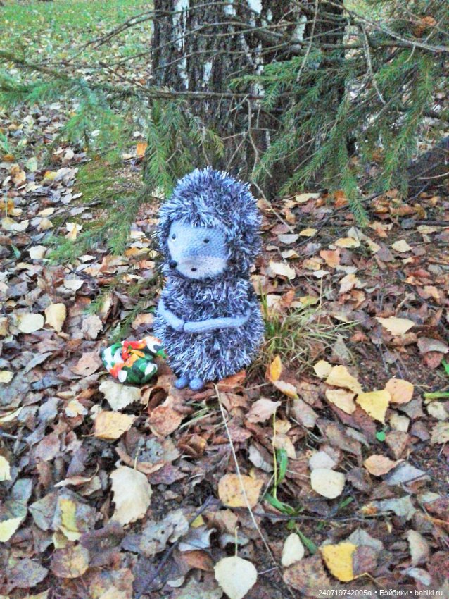 Ежик в осеннем лесу — Вязаные игрушки и амигуруми: крючком (фото 10)