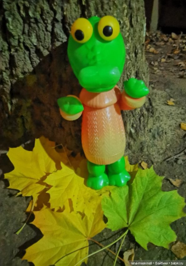 Крокодил Гена, в ночном лесу (фото 10)