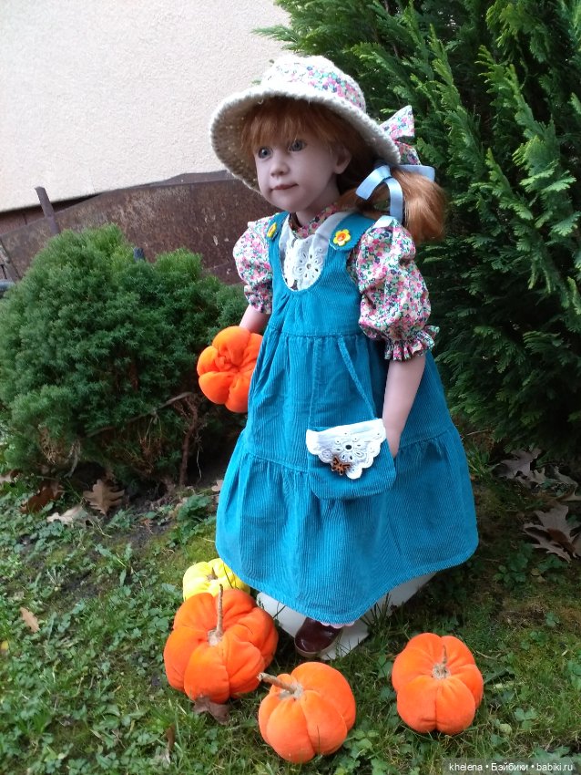 Цвет настроения оранжево-голубой, или новый наряд для куклы (фото 6)