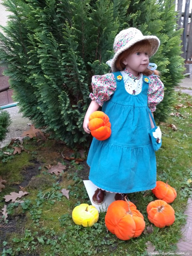 Цвет настроения оранжево-голубой, или новый наряд для куклы (фото 3)