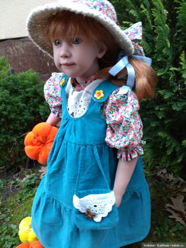Цвет настроения оранжево-голубой, или новый наряд для куклы (фото 5)