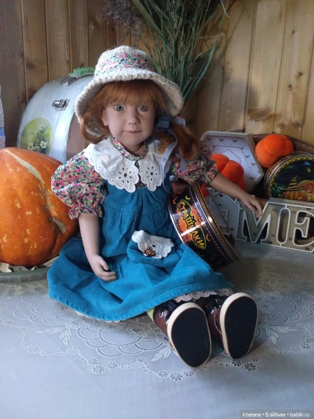 Цвет настроения оранжево-голубой, или новый наряд для куклы (фото 8)