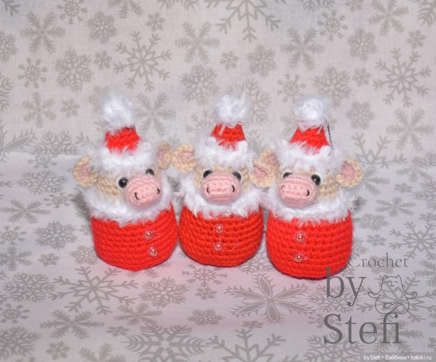 Компания ёлочных игрушек — Вязаные игрушки и амигуруми: крючком (фото 7)