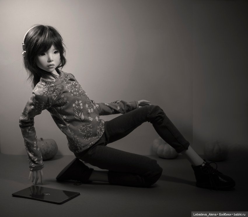 Черно-белые танцы — Гибридизация кукол BJD (БЖД): пересадка головы (фото 10)