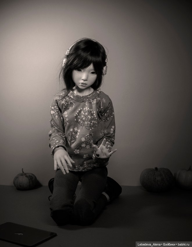 Черно-белые танцы — Гибридизация кукол BJD (БЖД): пересадка головы (фото 4)