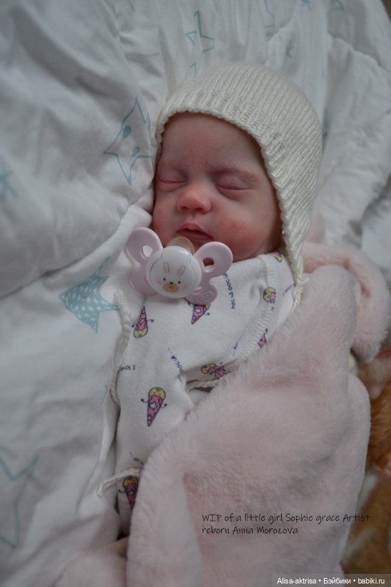 Софи Грейс в процессе возрождения. Кукла реборн Анны Морозовой