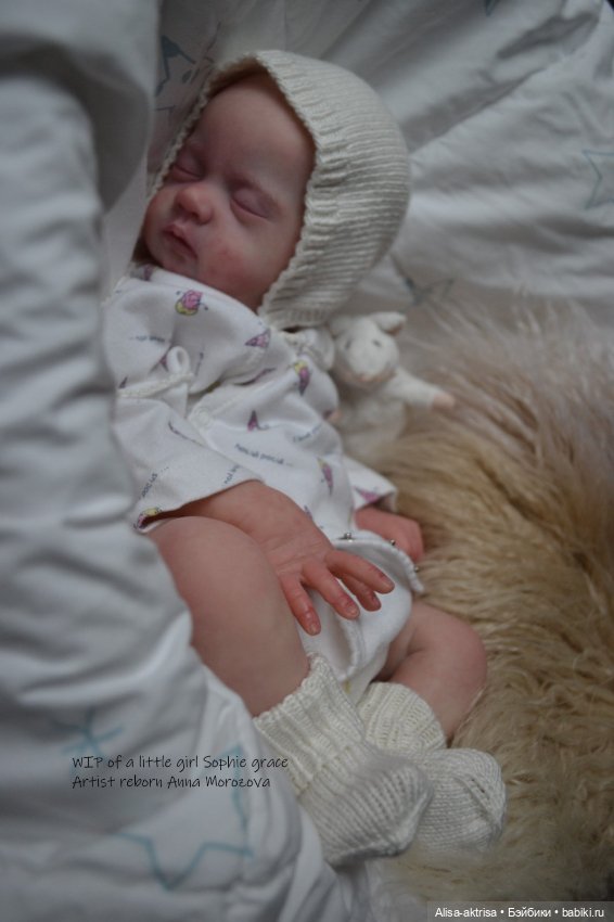 Софи Грейс в процессе возрождения. Кукла реборн Анны Морозовой (фото 9)