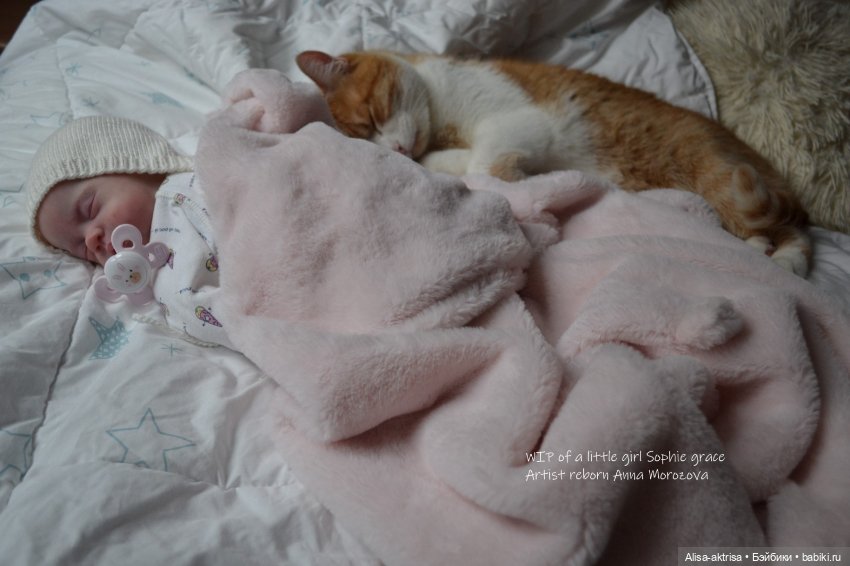 Софи Грейс в процессе возрождения. Кукла реборн Анны Морозовой