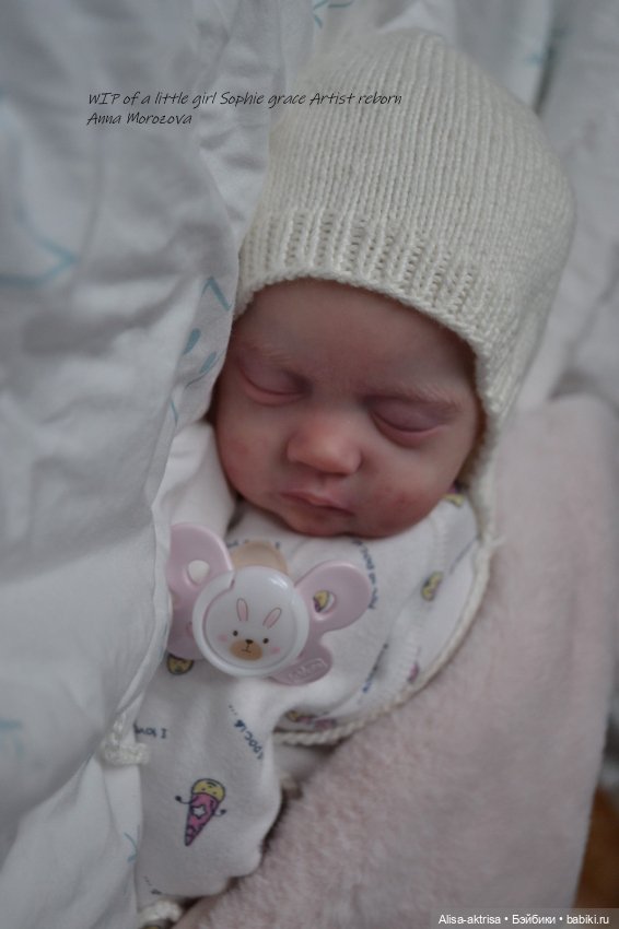 Софи Грейс в процессе возрождения. Кукла реборн Анны Морозовой