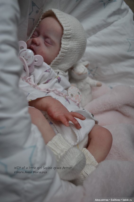 Софи Грейс в процессе возрождения. Кукла реборн Анны Морозовой (фото 7)