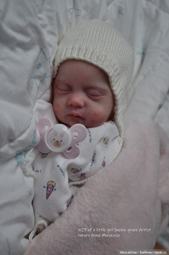 Софи Грейс в процессе возрождения. Кукла реборн Анны Морозовой (фото 3)