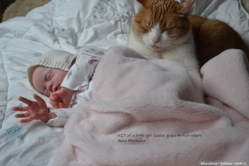 Софи Грейс в процессе возрождения. Кукла реборн Анны Морозовой
