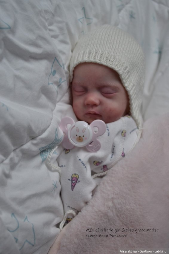 Софи Грейс в процессе возрождения. Кукла реборн Анны Морозовой (фото 8)