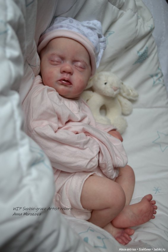Софи Грейс, роспись окончена. Кукла реборн Анны Морозовой
