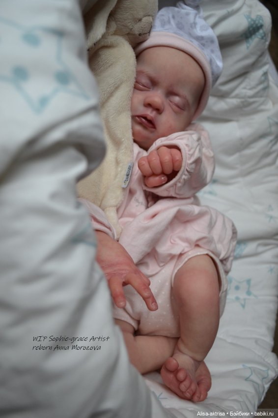 Софи Грейс, роспись окончена. Кукла реборн Анны Морозовой
