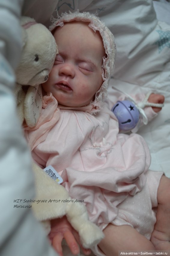 Софи Грейс, роспись окончена. Кукла реборн Анны Морозовой