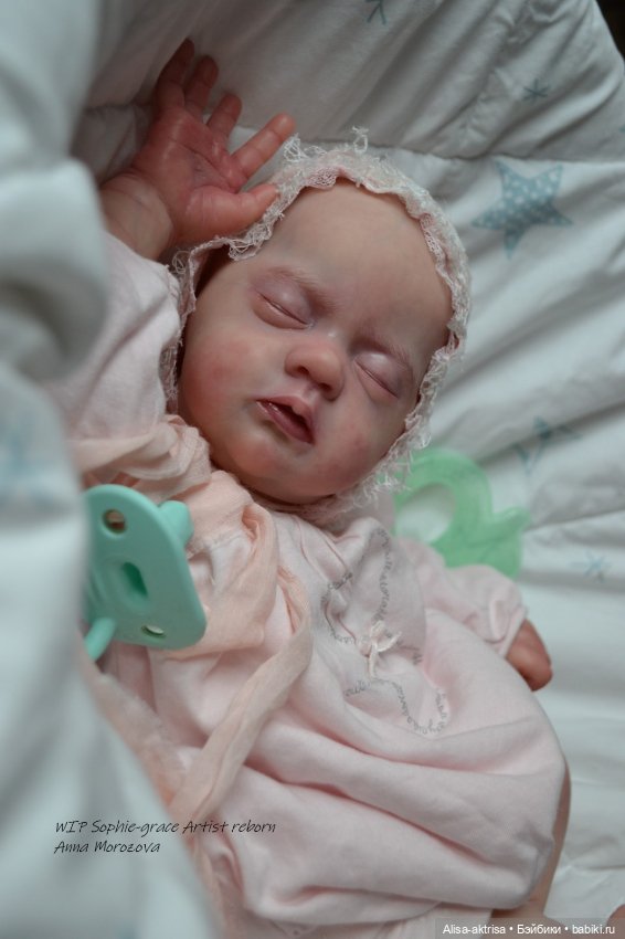 Софи Грейс, роспись окончена. Кукла реборн Анны Морозовой