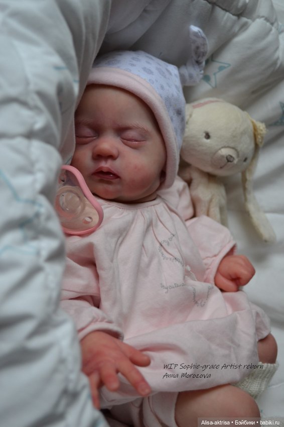 Софи Грейс, роспись окончена. Кукла реборн Анны Морозовой (фото 4)