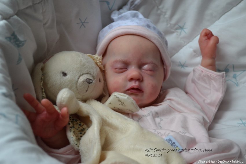 Софи Грейс, роспись окончена. Кукла реборн Анны Морозовой (фото 5)
