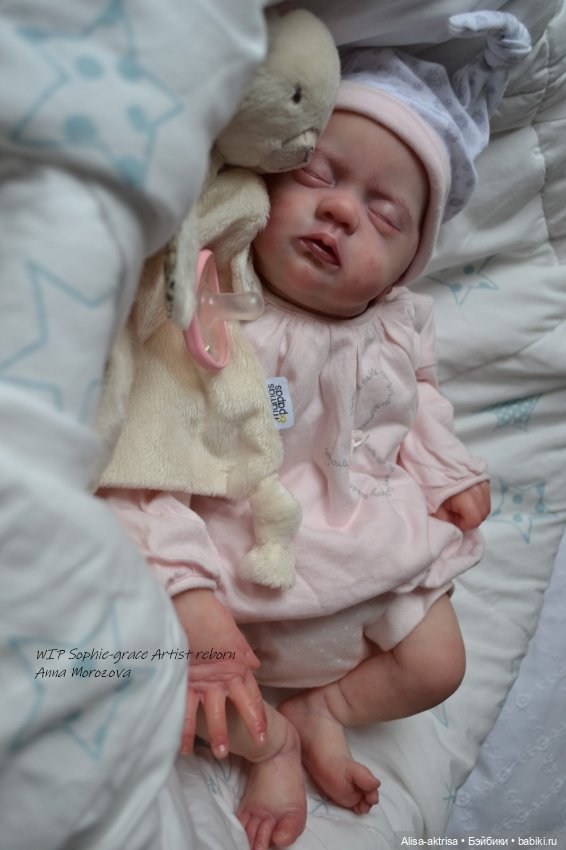 Софи Грейс, роспись окончена. Кукла реборн Анны Морозовой