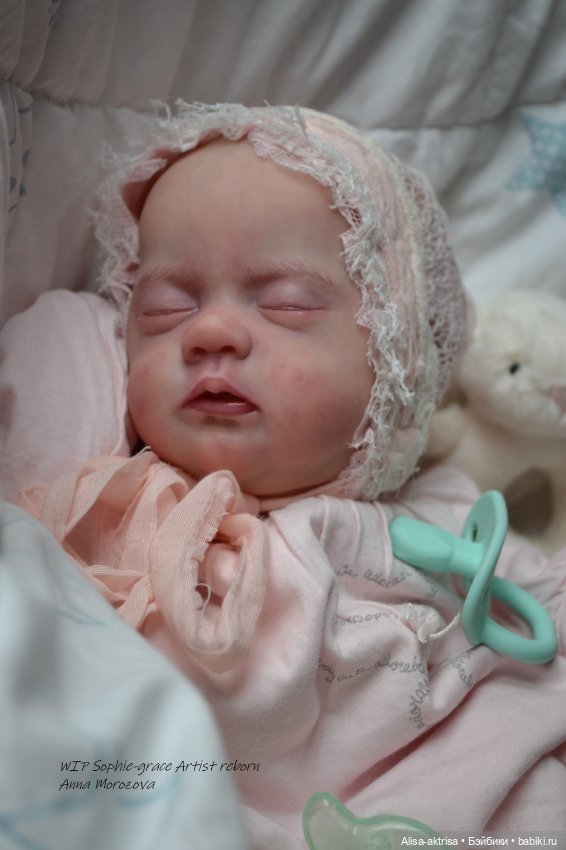 Софи Грейс, роспись окончена. Кукла реборн Анны Морозовой